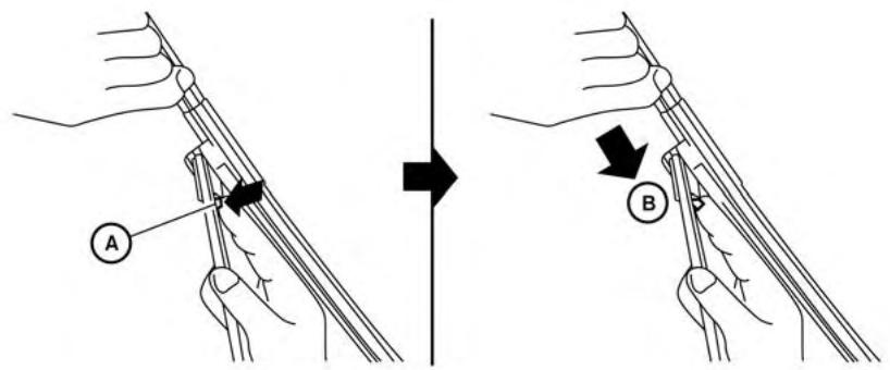 NISSAN LEAF 2018 - Fonction de relèvement d'essuie-glace (selon l'équipement): - 1