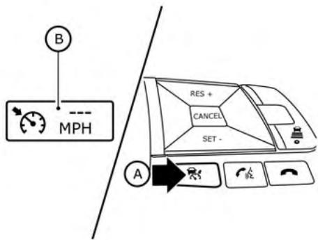 NISSAN LEAF 2018 - Commutateurs du mode classique (vitesse stable) du régulateur de vitesse - 2