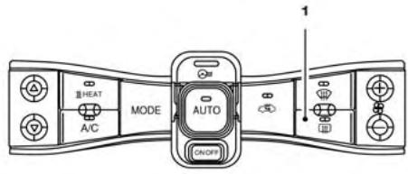 NISSAN LEAF 2018 - INTERRUPTEUR DU DÉGIVREUR DE LUNETTE ET DE RÉTROVISEUR EXTÉRIEUR (SELON L'ÉQUIPEMENT) - 2