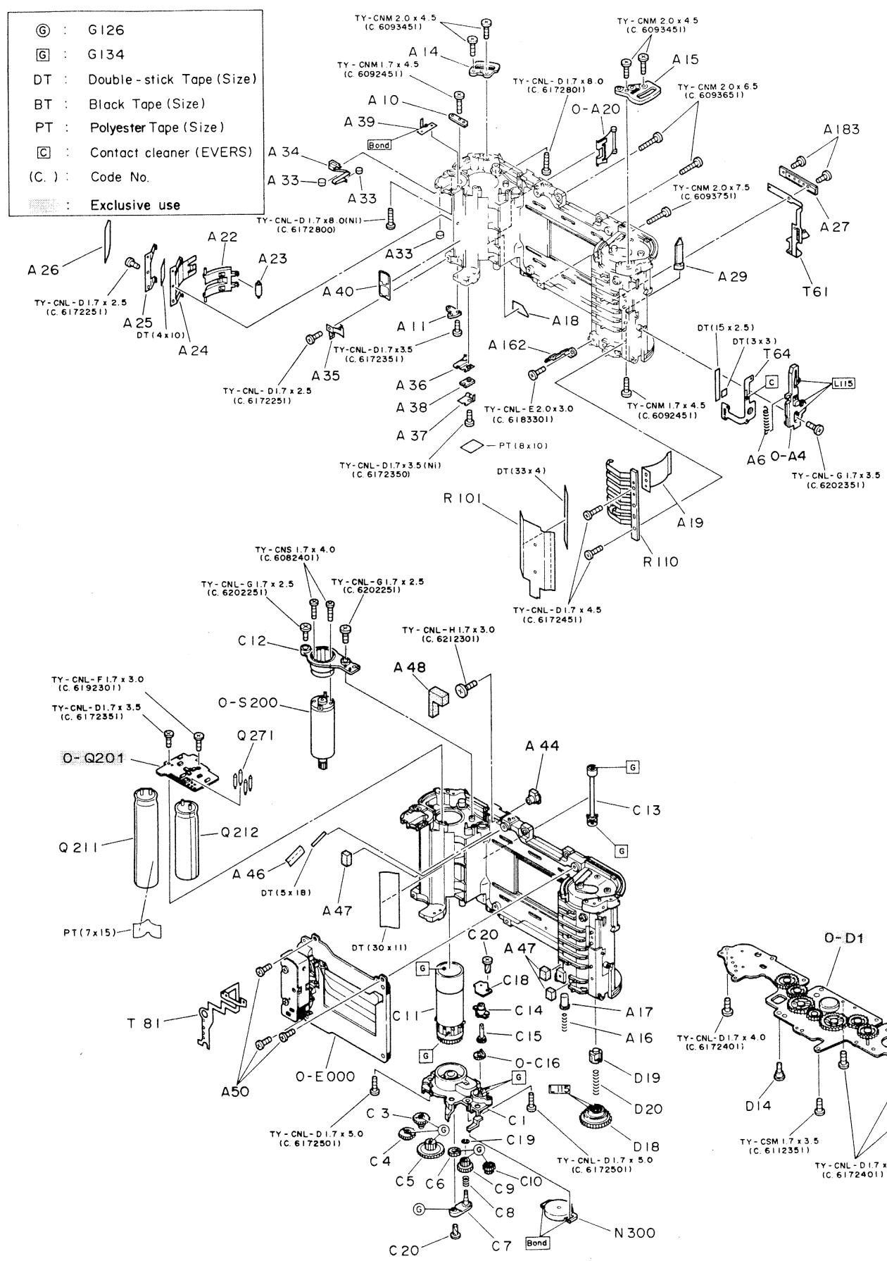 PENTAX MZ 50 - EXPLODED ILLUSTRATION - 1