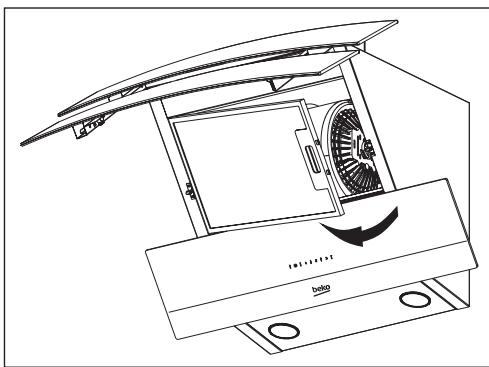 BEKO HCA62540B  -  HCA92540B - Aluminiumfilter entfernen - 1
