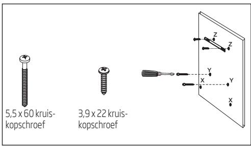 BEKO HCA62540B  -  HCA92540B - Plaatsen van de ophangschroeven - 1