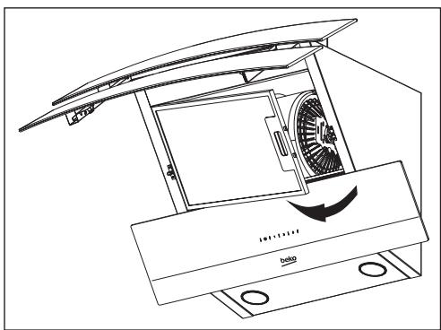 BEKO HCA62540B  -  HCA92540B - Retrait desfiltres en aluminium - 1