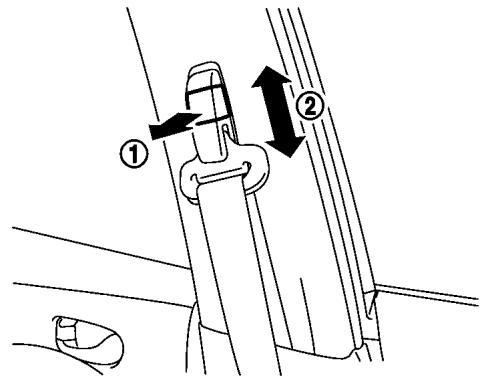 NISSAN LEAF 2 - Bouclage des ceintures dans la bonne boute: - 1