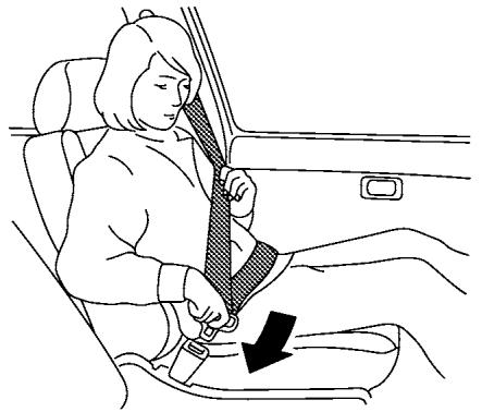 NISSAN LEAF 2 - Bouclage des ceintures de sécurité - 1