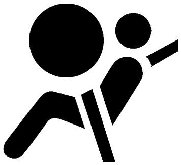 NISSAN LEAF 2 - ÉTIQUETTES D'AVERTISSEMENT   CONCERNANT LES SACS   GONFLABLES - 1