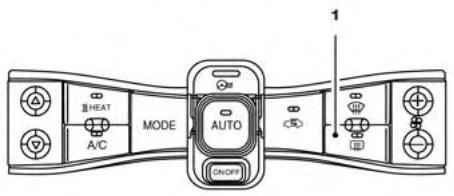 NISSAN LEAF 2 - INTERRUPTEUR DU DÉGIVREUR DE LUNETTE ET DE RÉTROVISEUR EXTÉRIEUR (SELON L'ÉQUIPEMENT) - 2