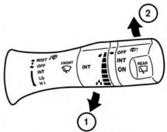 NISSAN LEAF 2 - Relevement du bras d'essuie-glace - 1