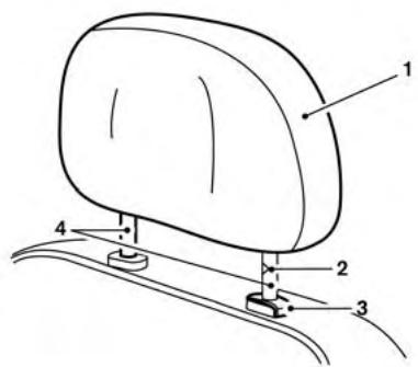 NISSAN LEAF 2 - COMPOSANTS D'APPUIE-TÉTÉ RÉGLABLE - 1