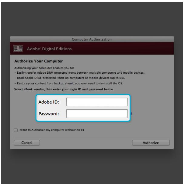 KOBO AURA H2O - Autoriser votre ordinateur à utiliser Adobe Digital Editions - 1
