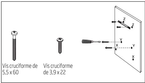 Vis cruciforme de 5,5 x 60 Vis cruciforme de 3,9 x 22