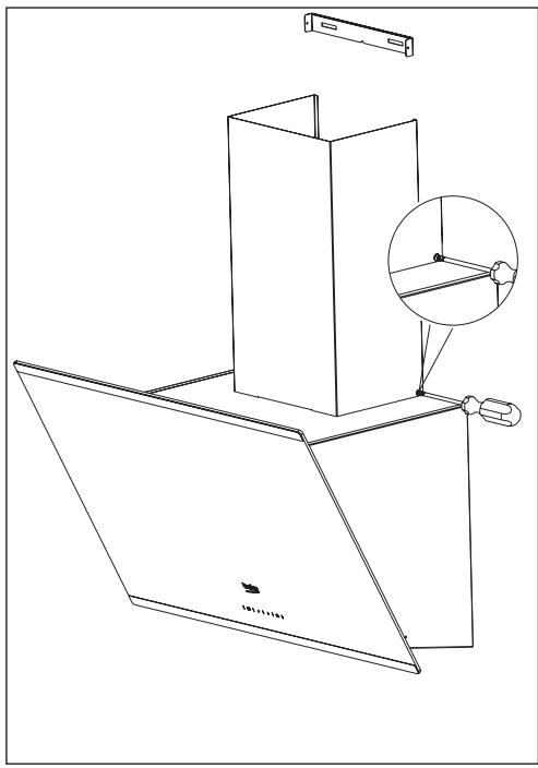 BEKO HCA93640BH - HCI91845 - Instalarea evacuării hotei - 1