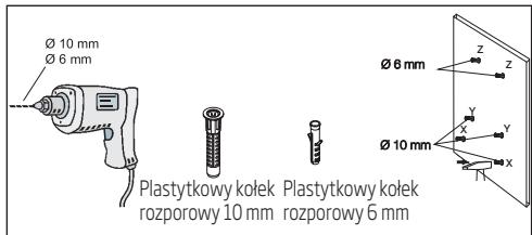 Ø 10 mm Ø 6 mm Plastytkowy kolek Plastytkowy kolek rozporowy 10 mm rozporowy 6 mm