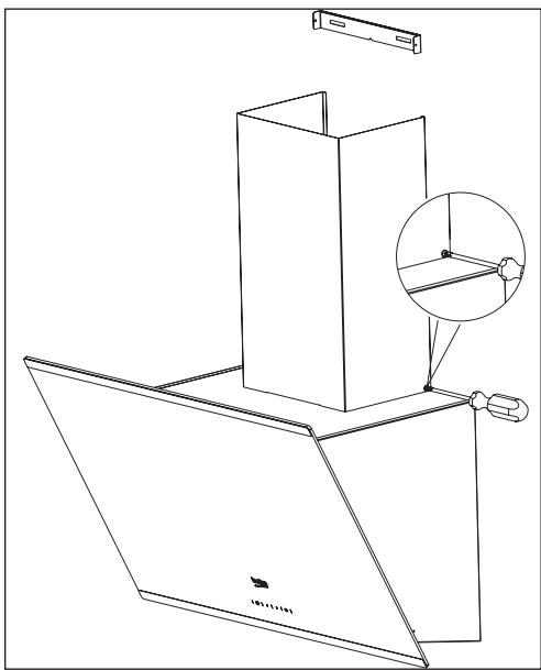 BEKO HCA93640BH - HCI91845 - Abzugsschacht installieren - 1