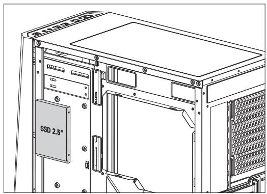 ANTEC DP501 - INSTALLING A 2.5" SOLID STATE DRIVE - 1