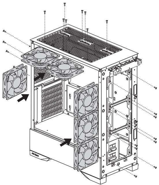 ANTEC DP501 - FAN INSTALLATION - 1