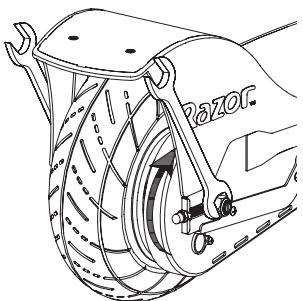 RAZOR E300S - Adjusting the Chain - 4