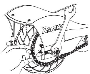 RAZOR E300S - Chain and Rear Tire Replacement - 7