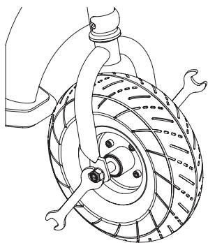 RAZOR E300S - □ Front Tire Replacement - 1