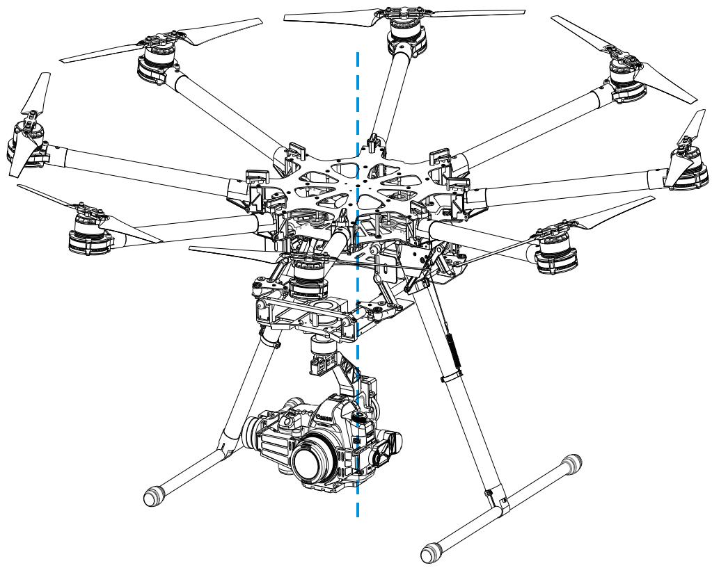DJI SPREADING WINGS S1000+ ARF - SPREADING WINGS S900 RTF - Mounting the Gimbal - 3