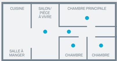 NEST S3000BWFD - À quels emplacements installer le détecteur de fumée et de monoxyde de carbone nest protect? - 1