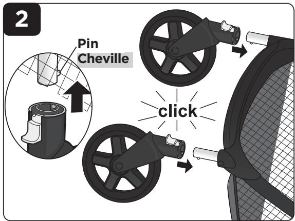 SAFETY 1ST STEP & GO - Installer les roues avant - 1