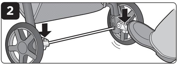 SAFETY 1ST STEP & GO - Engagez les verrous pivotants - 1