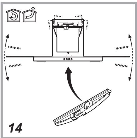 ESSENTIELB EHDB 914  -  EHDB 914I -  EHD 914V - Pour fixer la hotte au mur - 14