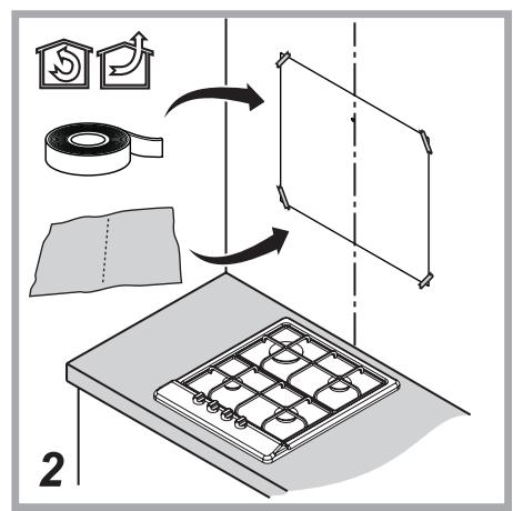 ESSENTIELB EHDB 914  -  EHDB 914I -  EHD 914V - Pour fixer la hotte au mur - 2