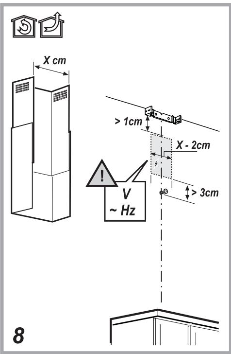 ESSENTIELB EHDB 914  -  EHDB 914I -  EHD 914V - Pour fixer la hotte au mur - 8
