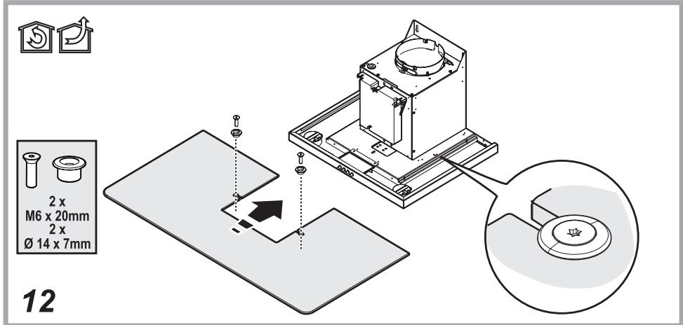 ESSENTIELB EHDB 914  -  EHDB 914I -  EHD 914V - Pour fixer la hotte au mur - 12