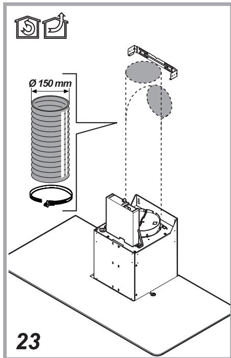 ESSENTIELB EHDB 914  -  EHDB 914I -  EHD 914V - Pour fixer la hotte au mur - 23