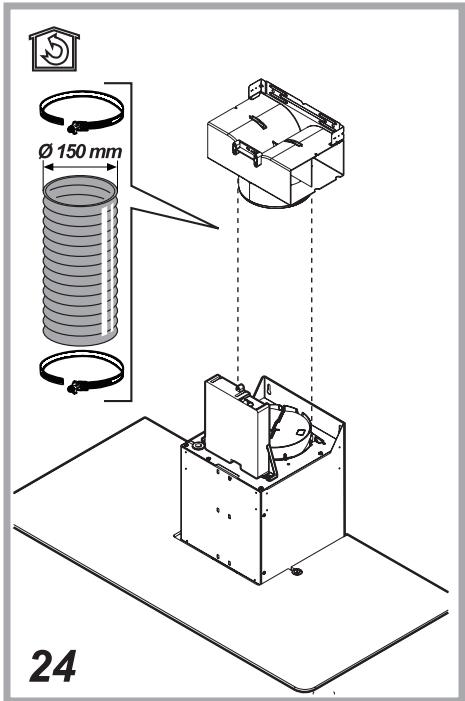 ESSENTIELB EHDB 914  -  EHDB 914I -  EHD 914V - Pour fixer la hotte au mur - 24