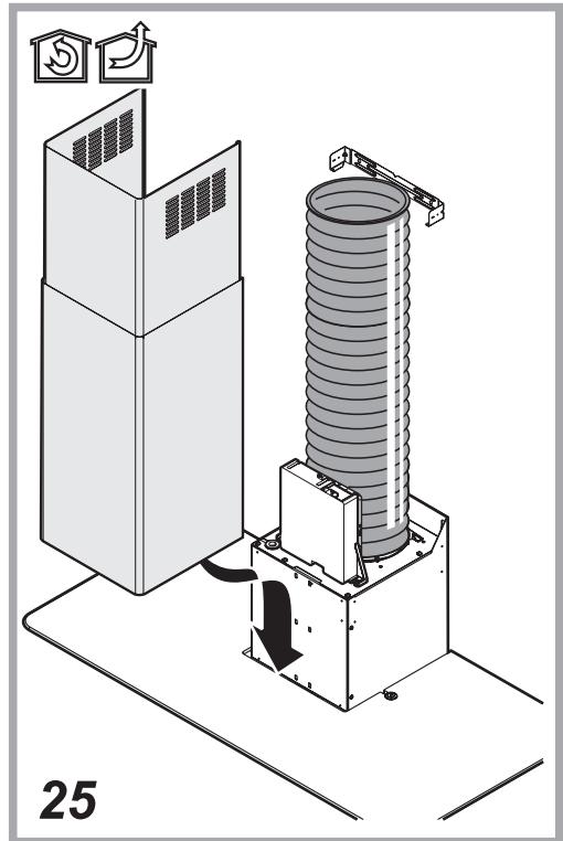ESSENTIELB EHDB 914  -  EHDB 914I -  EHD 914V - Pour fixer la hotte au mur - 25