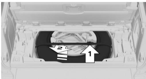 BMW X7 - Retirer la roue de secours - 2