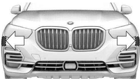 BMW X7 - Capteurs radar - 2