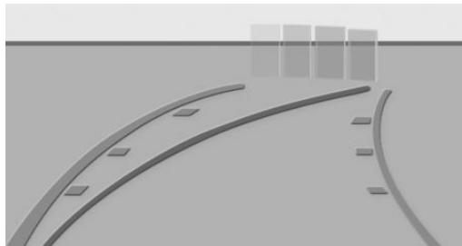 BMW X7 - Stationnement en utilisant la trajectoire correspondant à la position du volant et la trajectoire théorique - 1