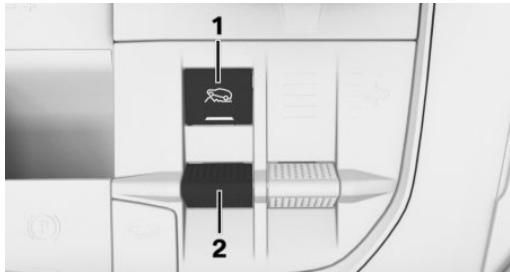BMW X7 - Touche et manette dans la console centrale - 1