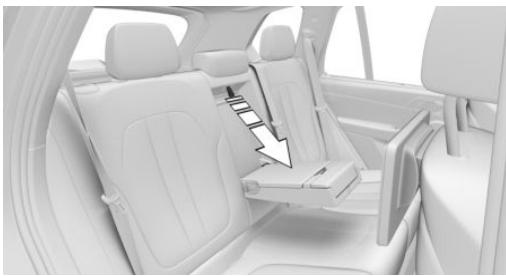 BMW X7 - Rabattement de la partie centrale - 1