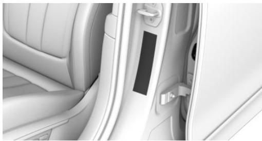 BMW X7 - Sur le montant de la porte - 1