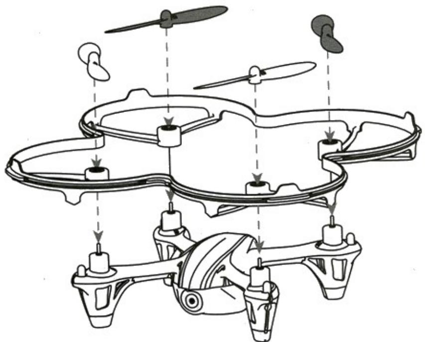 HUBSAN X4 (H107C) RTF - Instructions : - 1