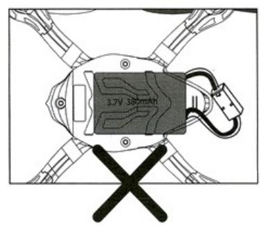 HUBSAN X4 (H107C) RTF - Allumage et procédure de sécurité - 5