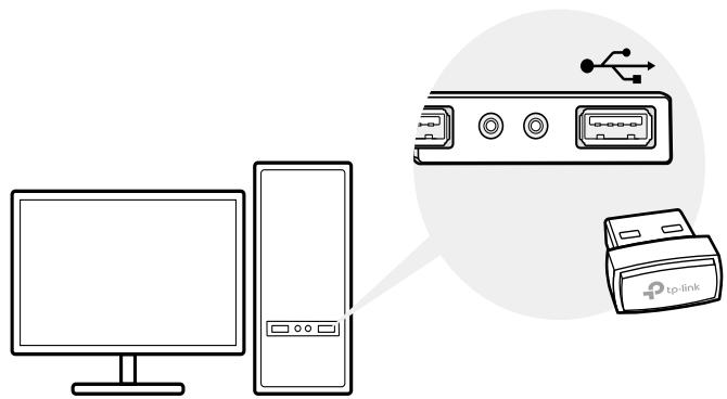 TP-LINK ARCHER T2U NANO - Connect to a Computer - 1