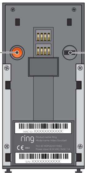 RING DOORBELL - Découvrez l'arrière de votre ring video doorbell - 1