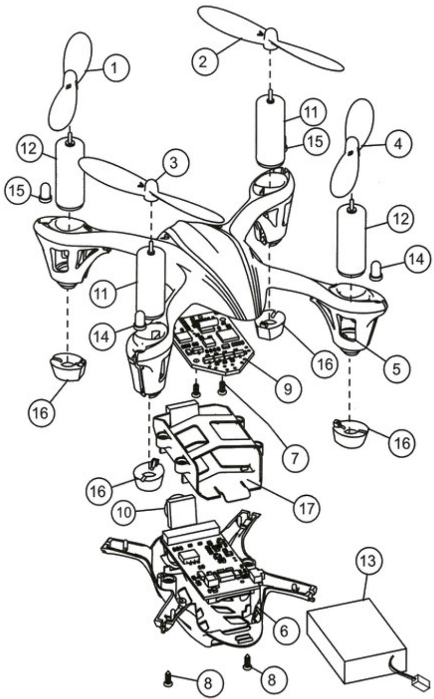 HUBSAN X4 PLUS (H107P) RTF - Instructions : - 2
