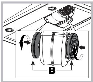 INDESIT IHVP 64 LLK  -  IHVP 6.4 LL K - Udrzba uhlikového filtra (B) - 1