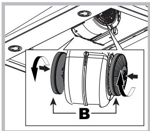 INDESIT IHVP 64 LLK  -  IHVP 6.4 LL K - Udrzba uhlikovo filtru (B) - 1