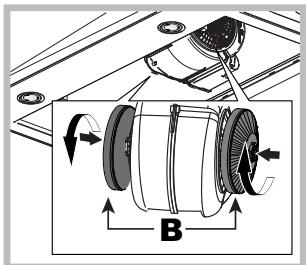 INDESIT IHVP 64 LLK  -  IHVP 6.4 LL K - Onderhoud koolstoffilter (B) - 1