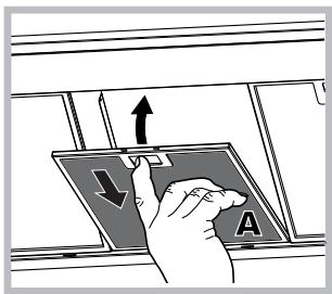 INDESIT IHVP 64 LLK  -  IHVP 6.4 LL K - Onderhoud van de vetfilters (A) - 1