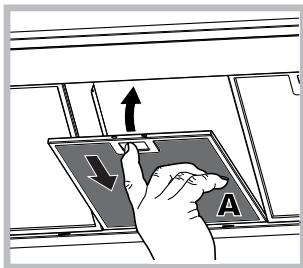INDESIT IHVP 64 LLK  -  IHVP 6.4 LL K - Entretien des filtres anti-graisse (A) - 1